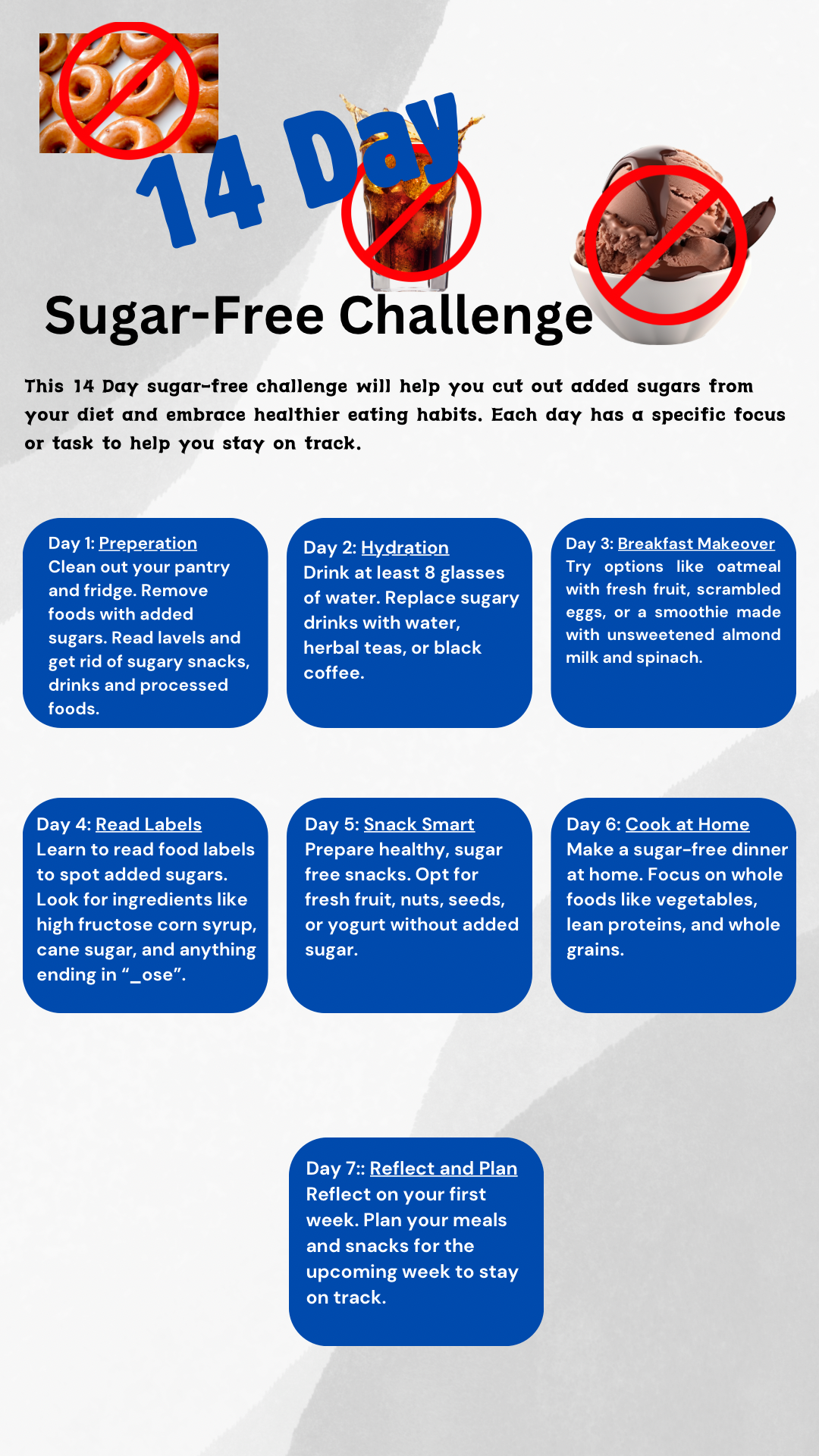 14 Day Sugar-Free Challenge - Bargain Casual Wear - Bargain Casual Wear