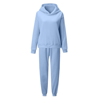 Womens 2 Piece Outfits Lounge Hoodie Sweatsuit Sets Oversized Sweatshirt Baggy Fall y2k Sweatpants with Pockets