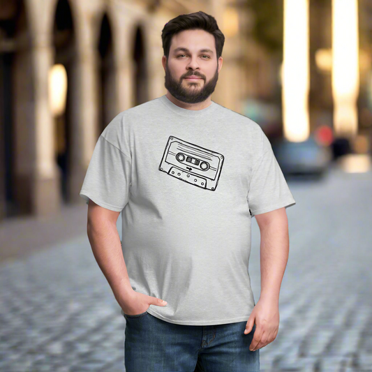 Cassette Tape Short Sleeve T-Shirt - Bargain Casual Wear - SPOD