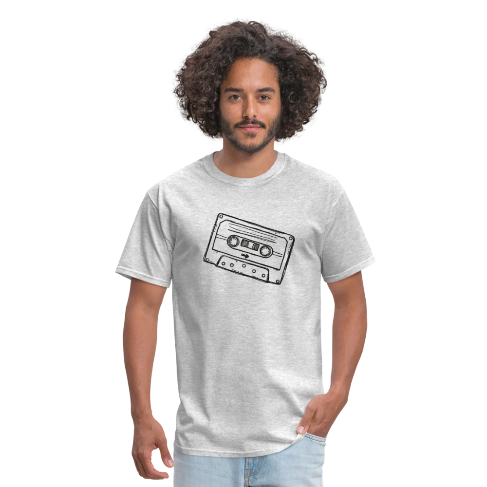Cassette Tape Short Sleeve T-Shirt - Bargain Casual Wear - 