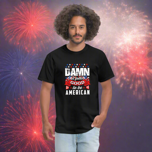 Damn It Feels Good To Be An American T-Shirt - Bargain Casual Wear - Spreadconnect